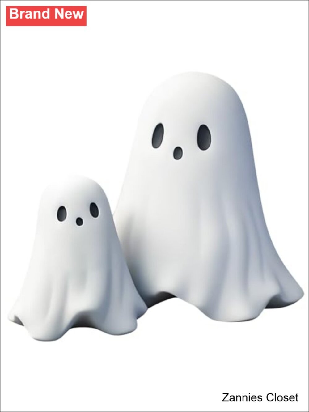 👻 Whimsical Ghost Statue Halloween Shelf Decor Humor Finger Sculpture